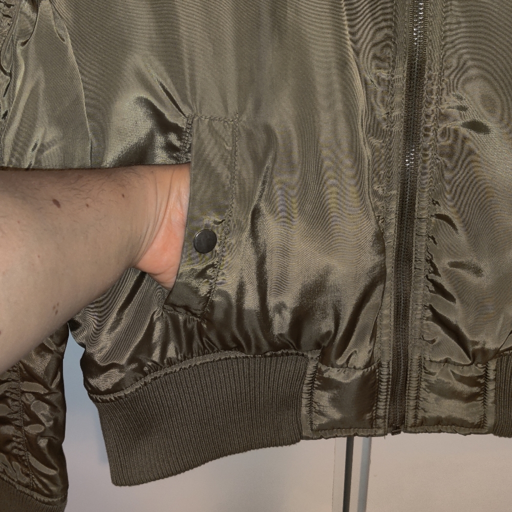 Timing Army Green Bomber Jacket - image 7